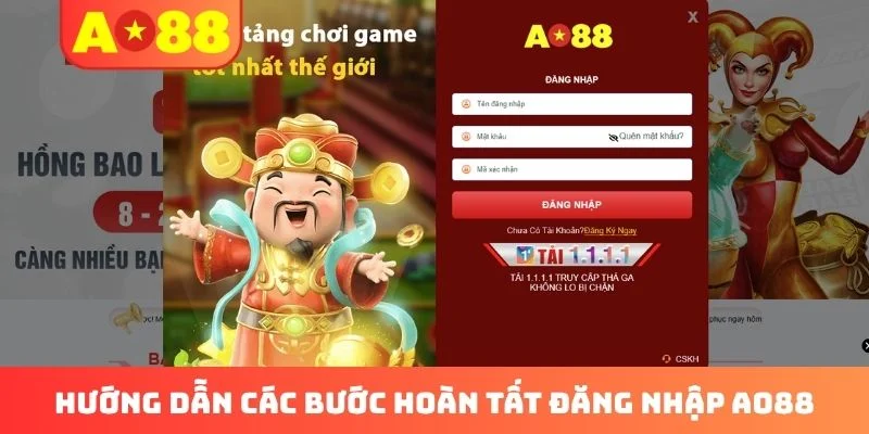 Hướng dẫn các bước hoàn tất đăng nhập AO88 Hướng dẫn các bước hoàn tất đăng nhập AO88